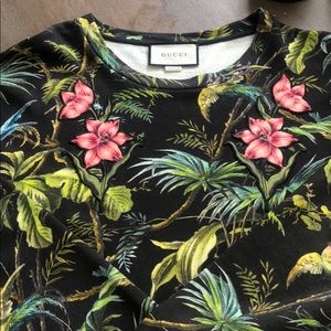 GUCCI jungle flora sweatshirt